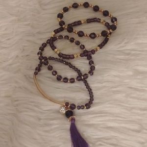 Purple Cube Bracelet